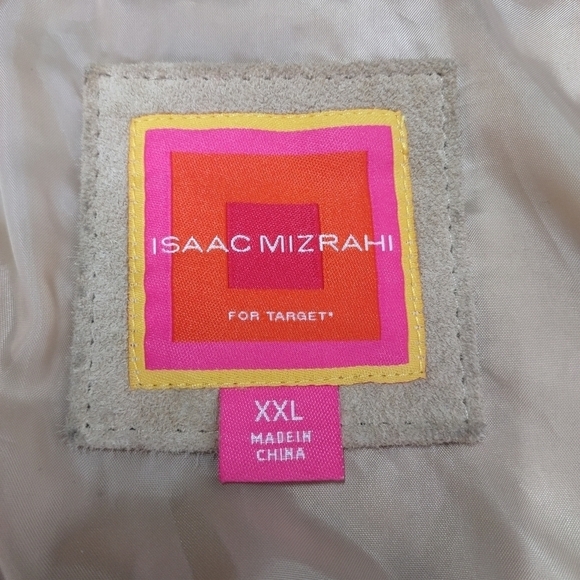 Vintage Isaac Mizrahi Women's Light Brown Genuine Leather Jacket Size XXL - Picture 10 of 11